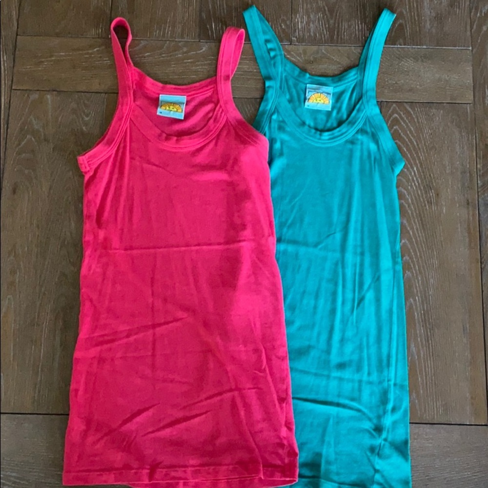 C&C California Pink and Green Tanks